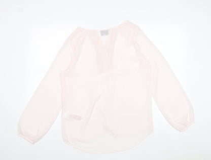 Womens UK Size S Vera Moda Pink Basic Blouse
