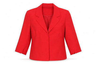 Vestry Womens Red Jacket Blazer Size 14 Button