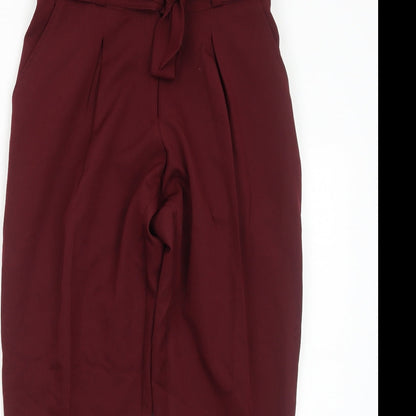 Womens UK Size 8 New Look Regular Fit  Red Trousers