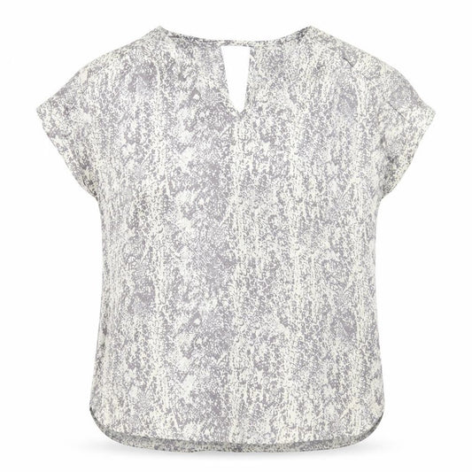 Womens UK Size 10 Avon Grey Basic Blouse