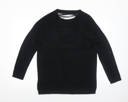 Womens UK Size 14 South Black Pullover Jumper