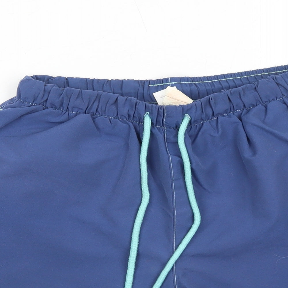 DECATHLON Mens Blue Polyester Bermuda Shorts Size XS Regular Drawstring