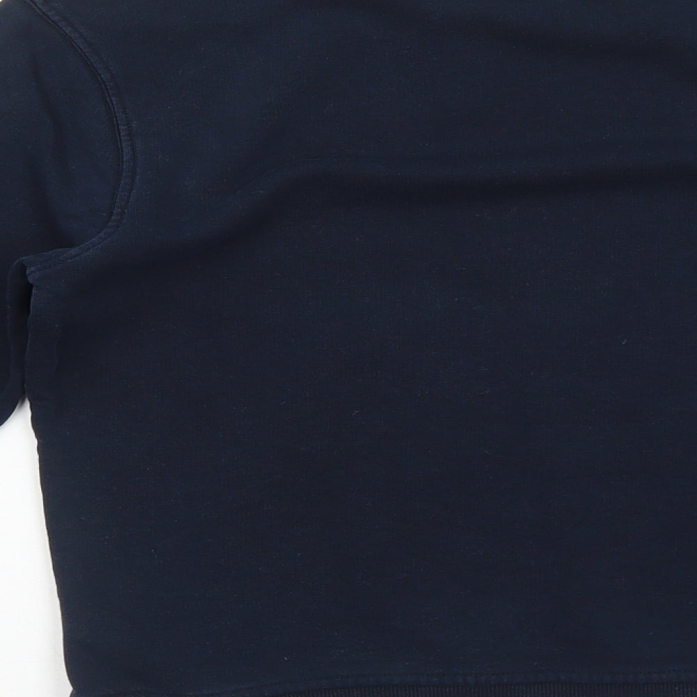 Marks and Spencer Boys Blue Cotton Pullover Sweatshirt Size 9-10 Years Pullover