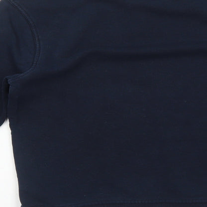 Marks and Spencer Boys Blue Cotton Pullover Sweatshirt Size 9-10 Years Pullover