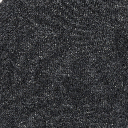 TU Womens Grey Round Neck Polyester Pullover Jumper Size 10