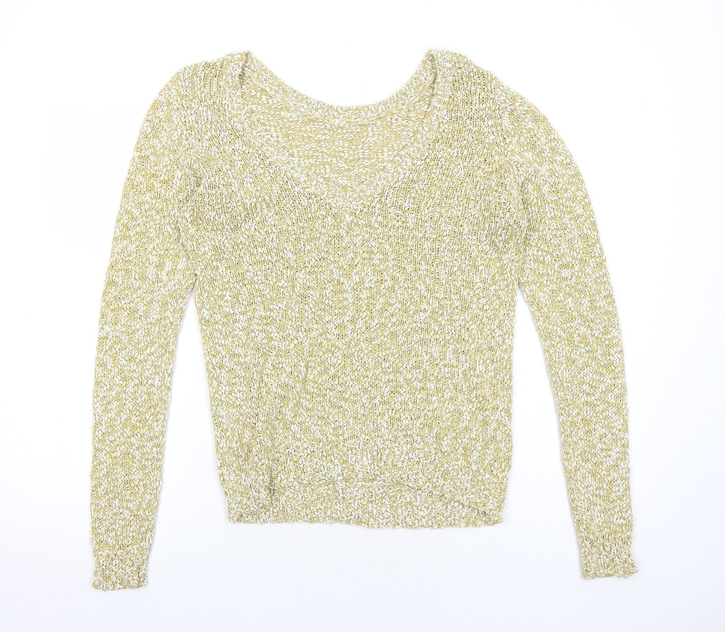 Womens UK Size S VILA Yellow Pullover Jumper