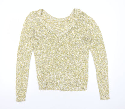 Womens UK Size S VILA Yellow Pullover Jumper