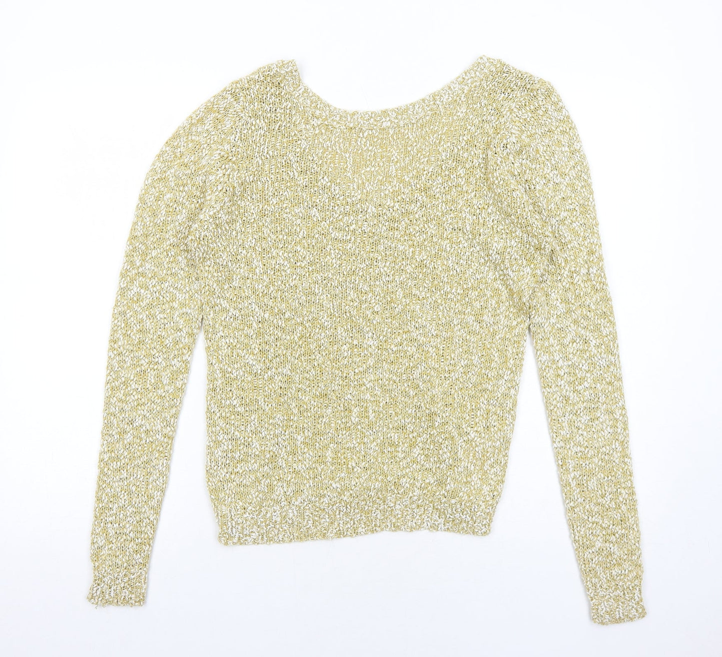Womens UK Size S VILA Yellow Pullover Jumper