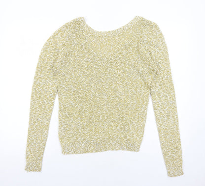 Womens UK Size S VILA Yellow Pullover Jumper