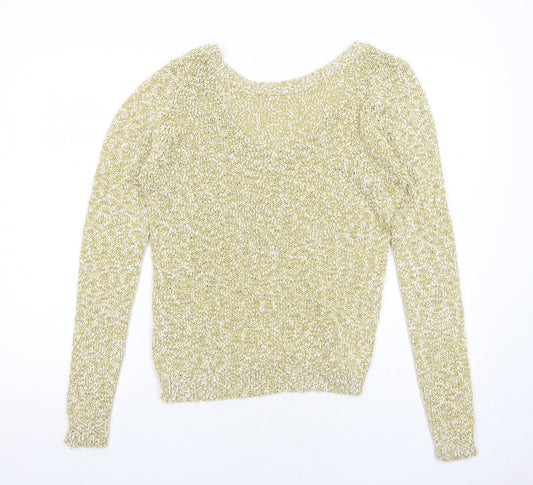 Womens UK Size S VILA Yellow Pullover Jumper