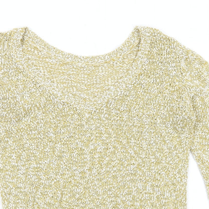 Womens UK Size S VILA Yellow Pullover Jumper