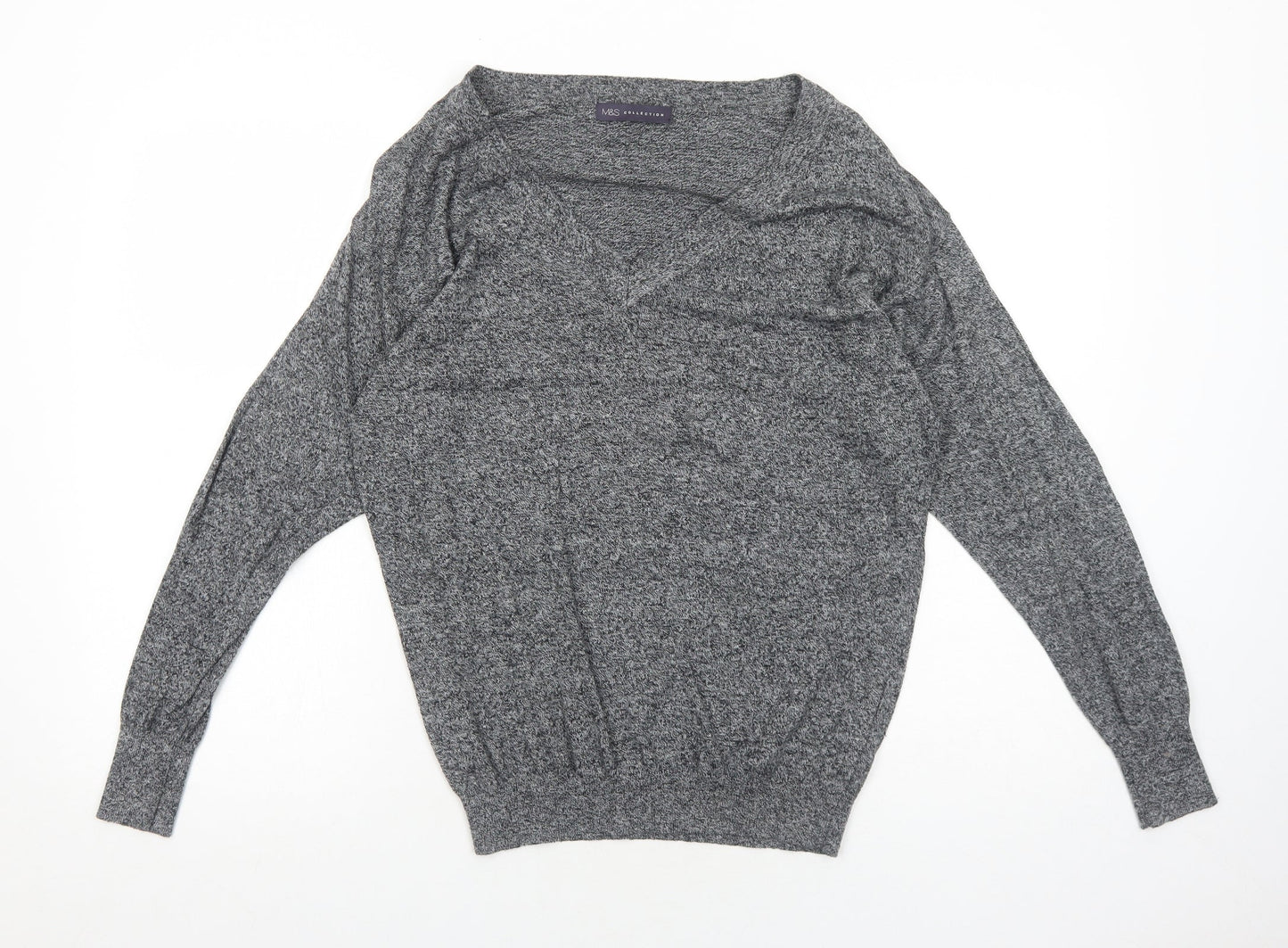Womens UK Size 8 Marks and Spencer Grey Pullover Jumper