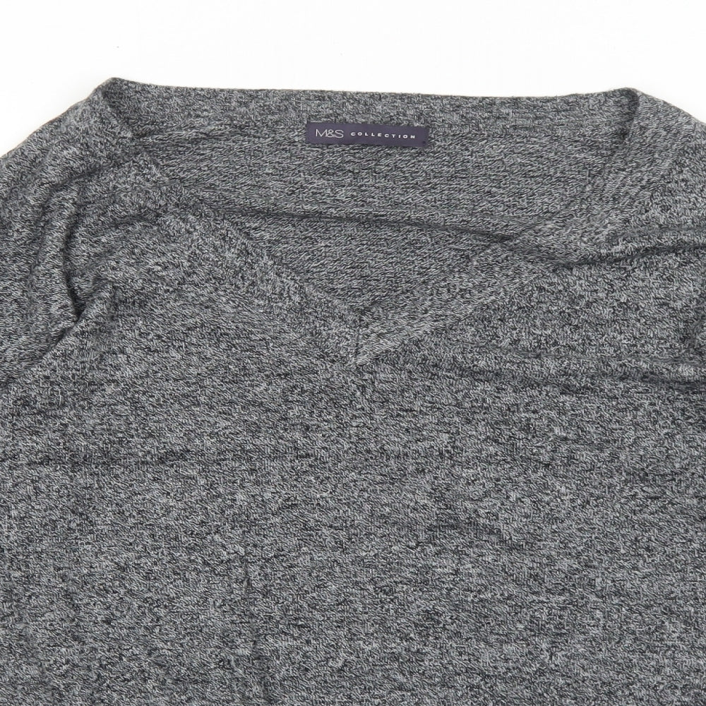 Womens UK Size 8 Marks and Spencer Grey Pullover Jumper
