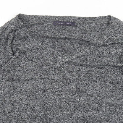 Womens UK Size 8 Marks and Spencer Grey Pullover Jumper