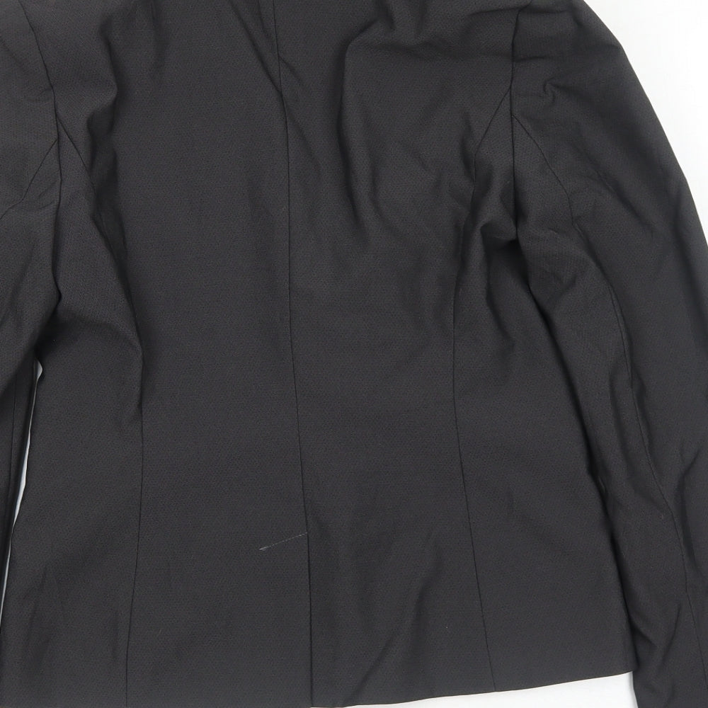 NEXT Womens Grey Polyester Jacket Suit Jacket Size 10