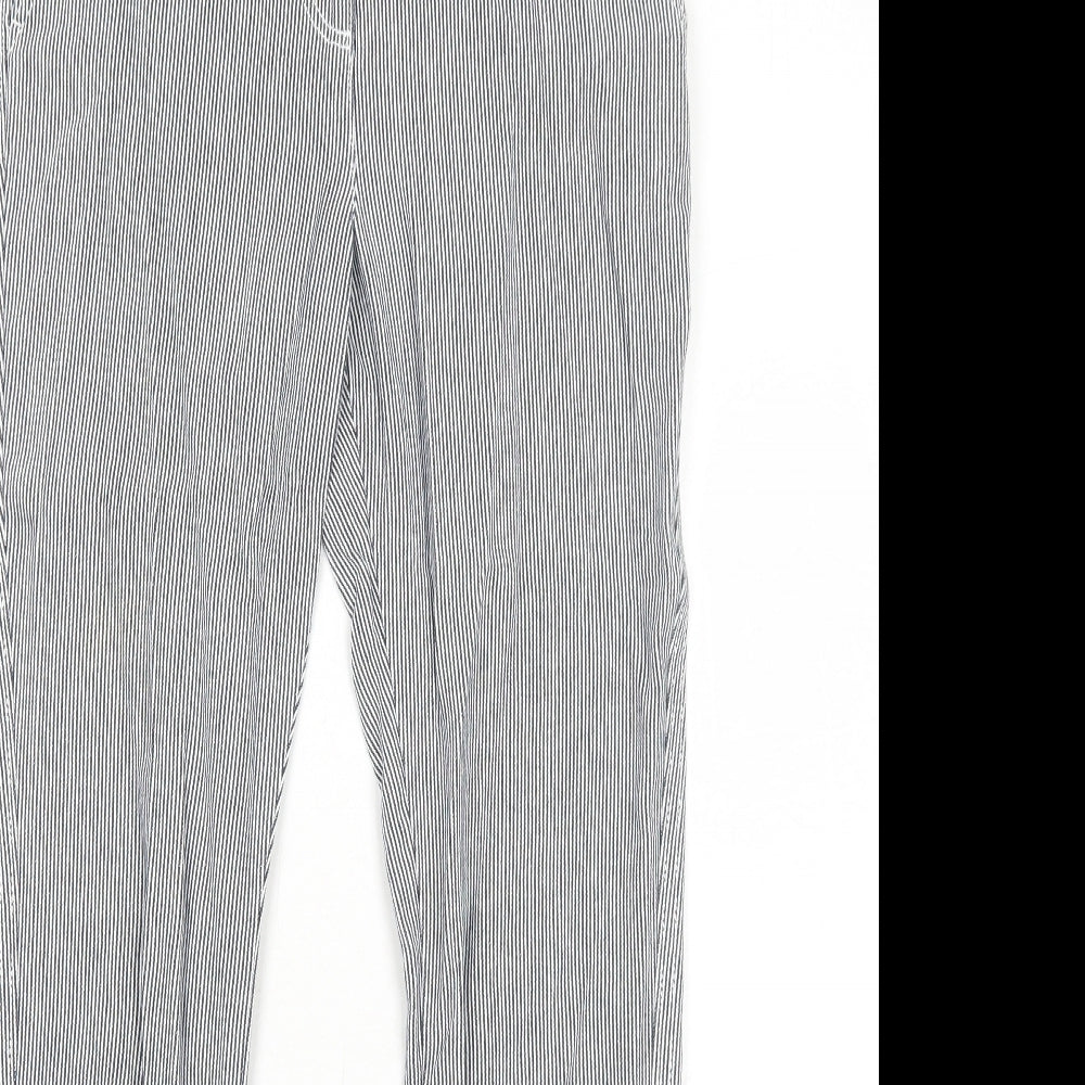 Womens UK Size 6 NEXT Regular Fit Capri Black Trousers