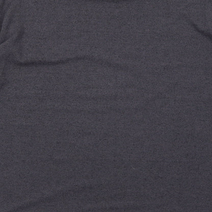 George Womens Grey Round Neck Polyester Pullover Jumper Size L