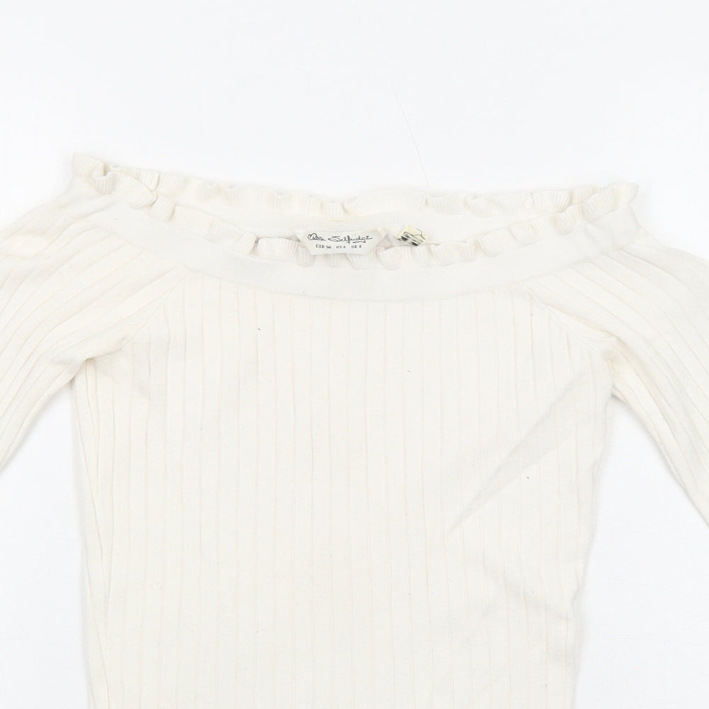 Womens UK Size 8 Miss Selfridge Ivory Pullover Jumper