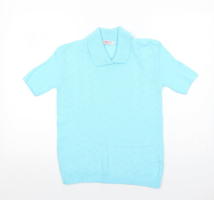 Womens UK Size S Choice Collection Blue Pullover Jumper