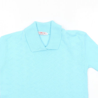 Womens UK Size S Choice Collection Blue Pullover Jumper