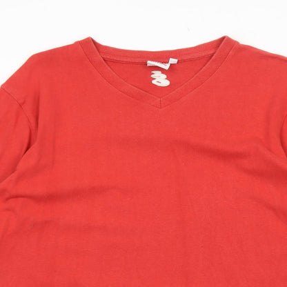 Sensatori Mens Red Cotton Pullover Sweatshirt Size L
