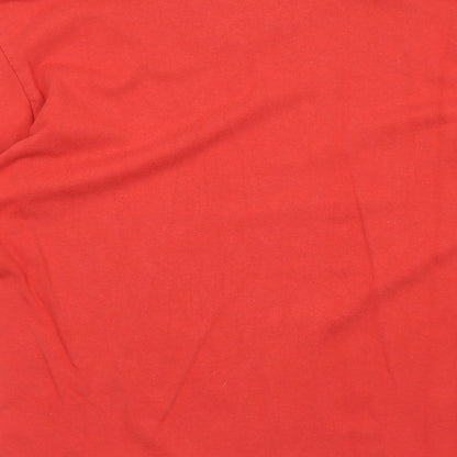 Sensatori Mens Red Cotton Pullover Sweatshirt Size L