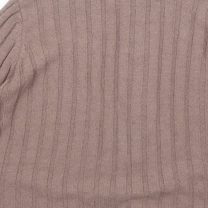 Womens UK Size 14 TIGI Brown Full Zip Jumper