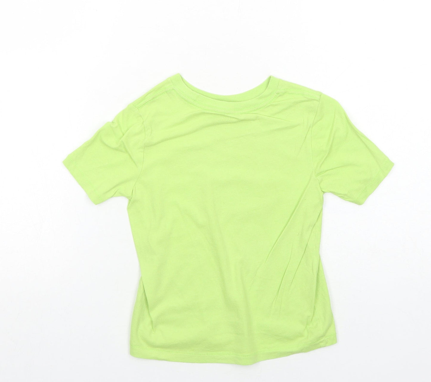 Gap Boys Green Cotton Pullover T-Shirt Size 6 Years Round Neck Pullover - Game On