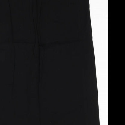 Divided by H&M Womens Black Polyester A-Line Skirt Size 8 Zip