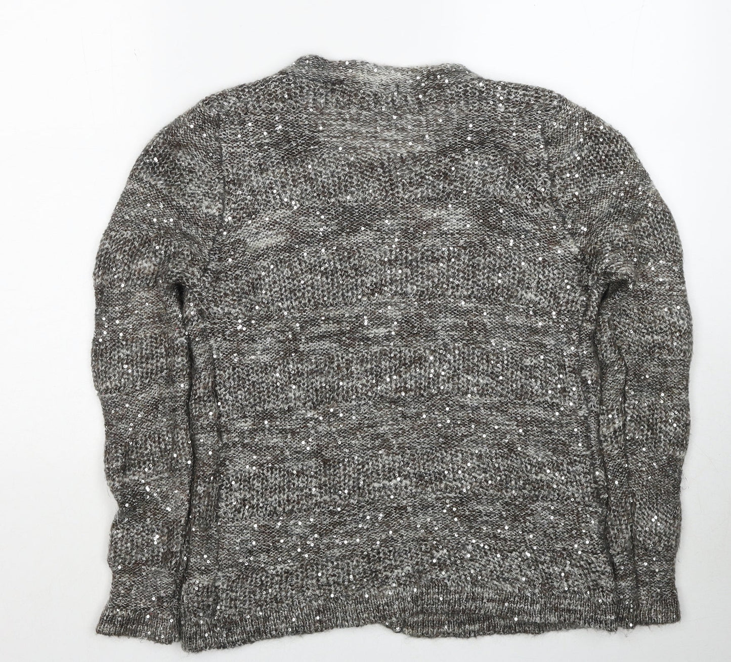 Womens UK Size 12 Marks and Spencer Grey Cardigan Jumper