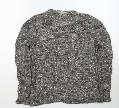 Womens UK Size 12 Marks and Spencer Grey Cardigan Jumper
