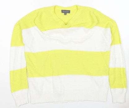 Womens UK Size M Yessica Yellow Pullover Jumper
