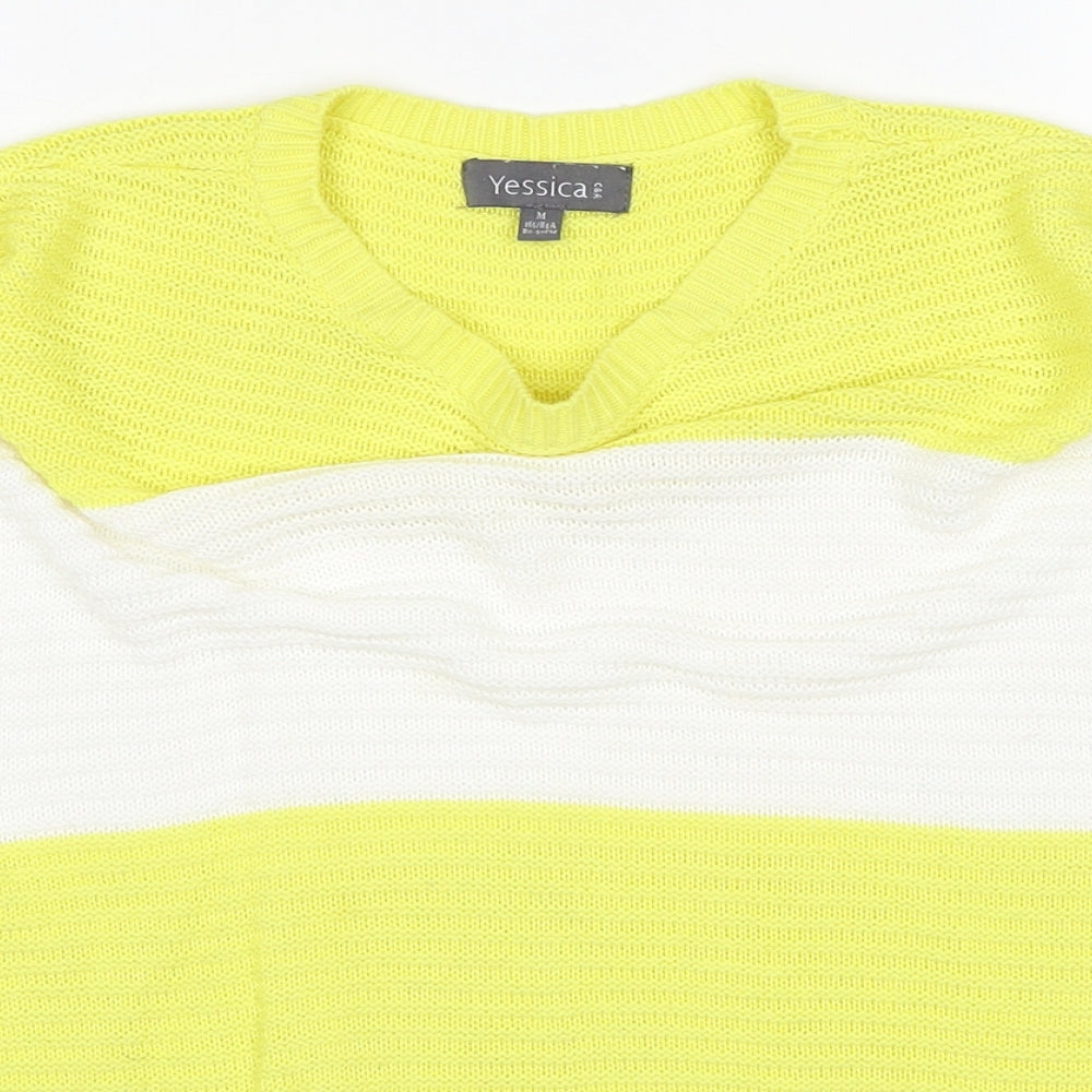 Womens UK Size M Yessica Yellow Pullover Jumper