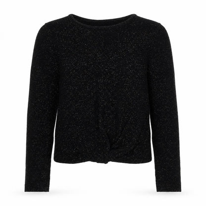NEXT Girls Black Round Neck Viscose Pullover Jumper Size 10 Years Pullover