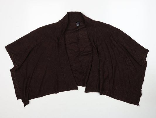 Womens UK Size One Size Marks and Spencer Brown Cardigan Jumper