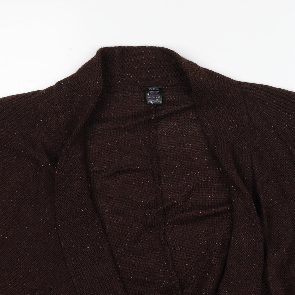 Womens UK Size One Size Marks and Spencer Brown Cardigan Jumper