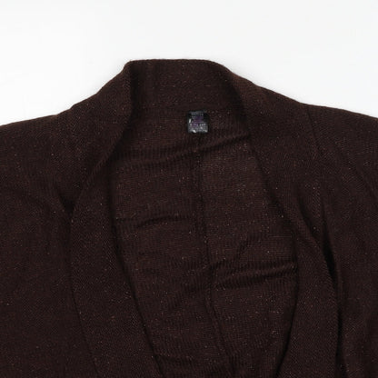 Womens UK Size One Size Marks and Spencer Brown Cardigan Jumper