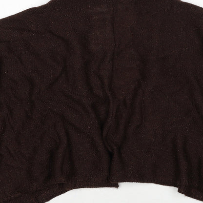 Womens UK Size One Size Marks and Spencer Brown Cardigan Jumper