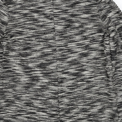 George Womens Black Geometric Jacket Blazer Size 12