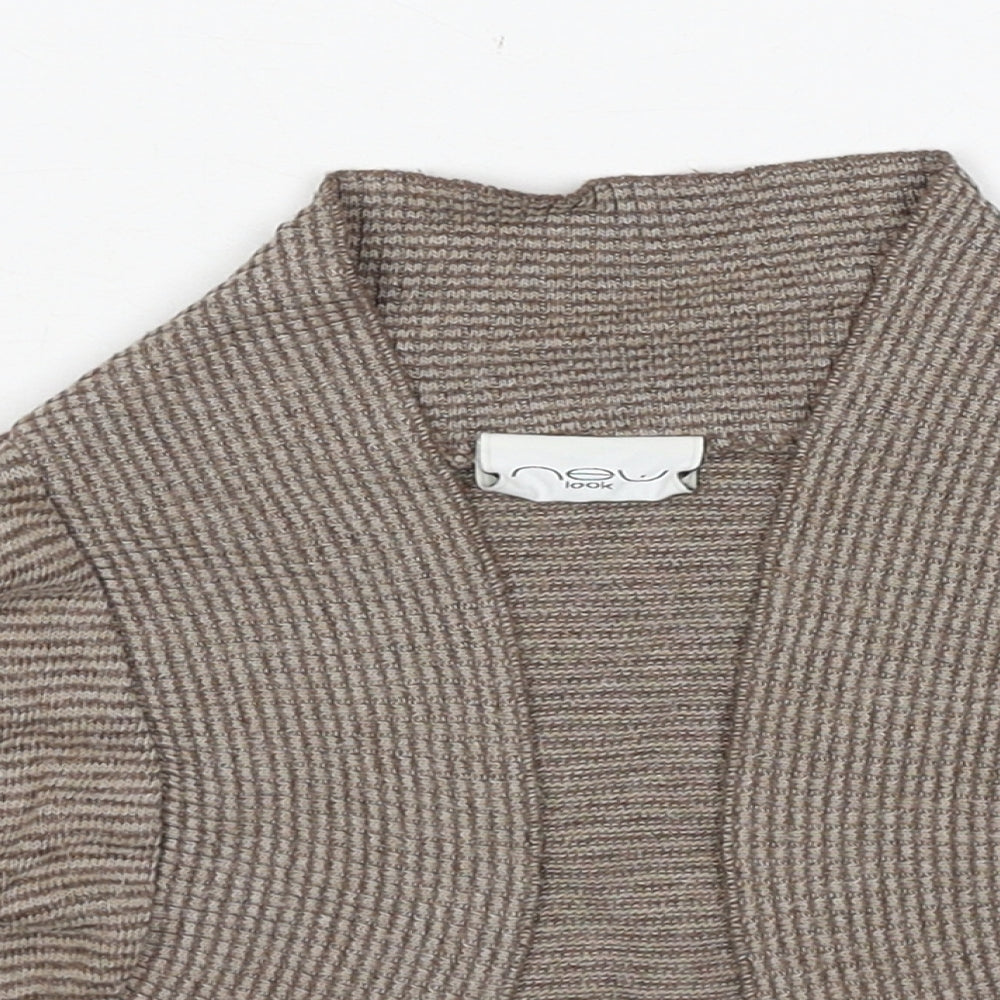 Womens UK Size M New Look Brown Cardigan Jumper