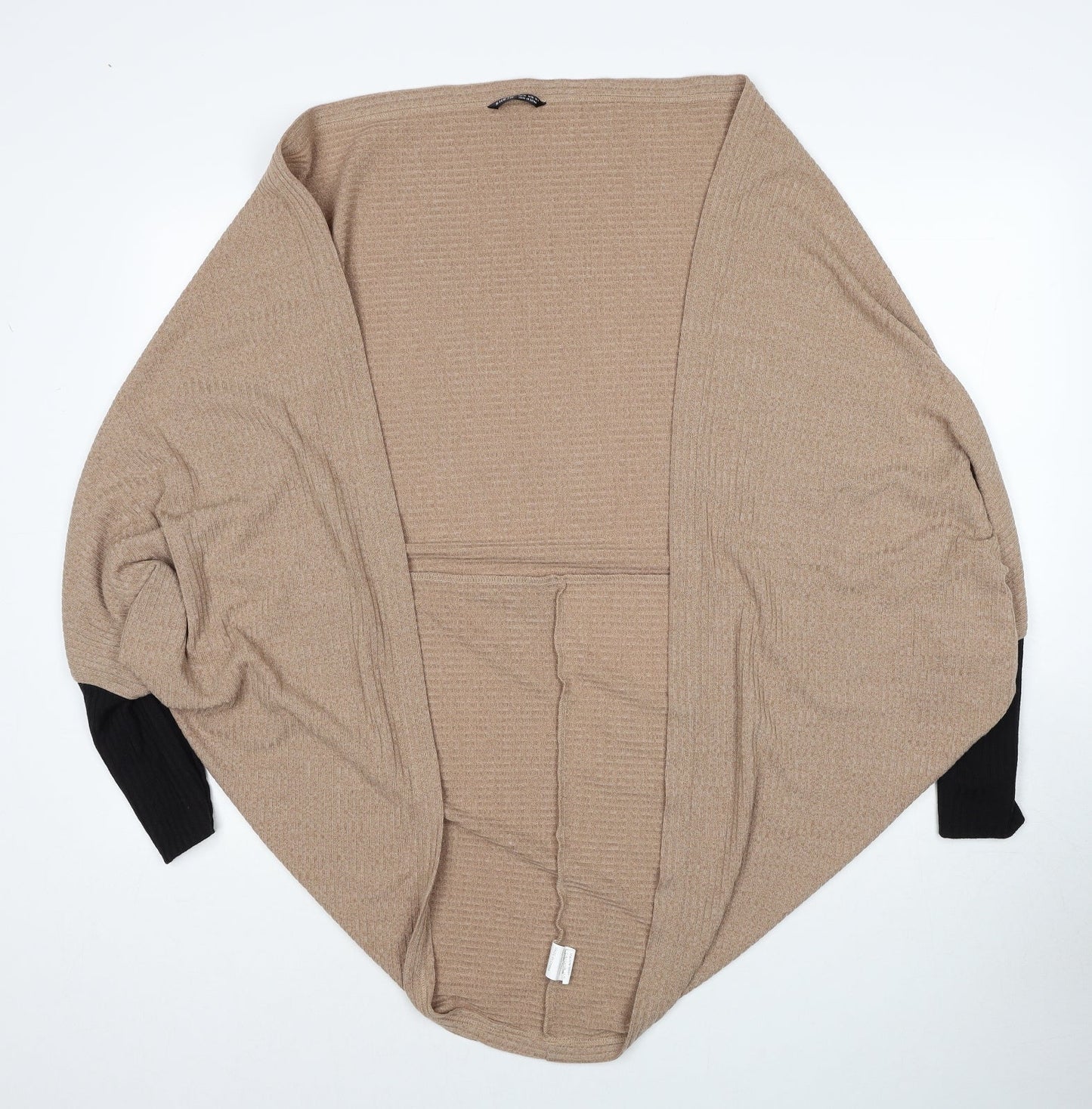 SheIn Womens Brown V-Neck Polyester Pullover Jumper Size XS