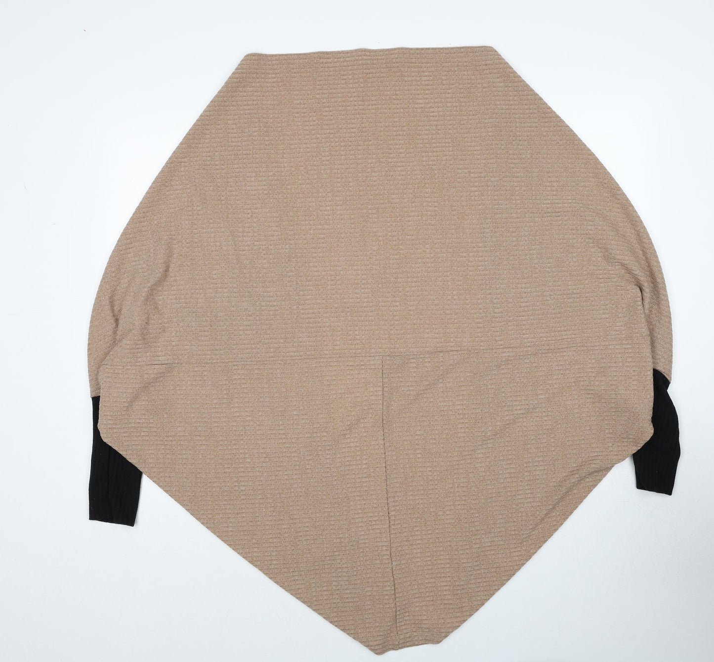 SheIn Womens Brown V-Neck Polyester Pullover Jumper Size XS