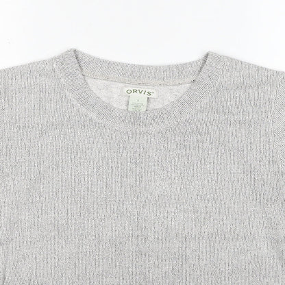 Womens UK Size S Orvis Grey Pullover Jumper