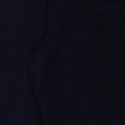 Angela Gore Womens Blue Cotton Trousers Size 16 Regular