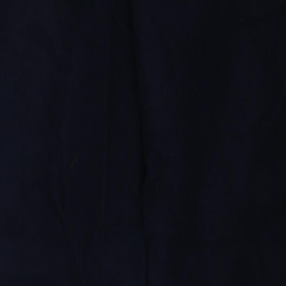 Angela Gore Womens Blue Cotton Trousers Size 16 Regular
