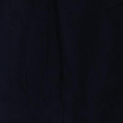 Angela Gore Womens Blue Cotton Trousers Size 16 Regular