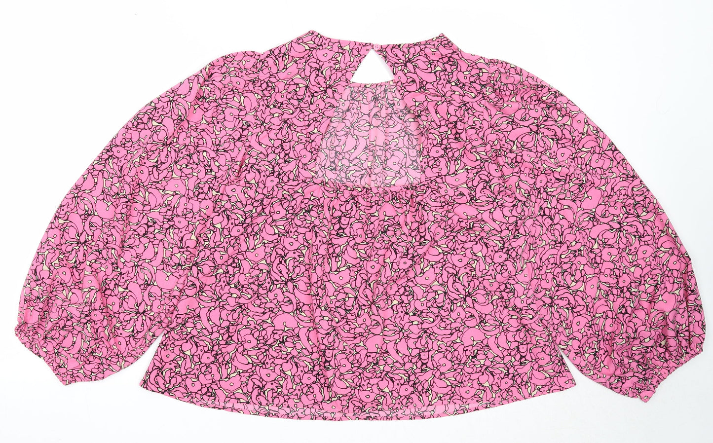 Womens UK Size S NEXT Pink Basic Blouse