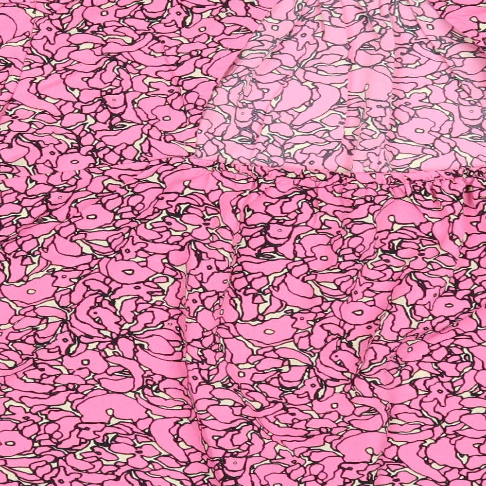 Womens UK Size S NEXT Pink Basic Blouse