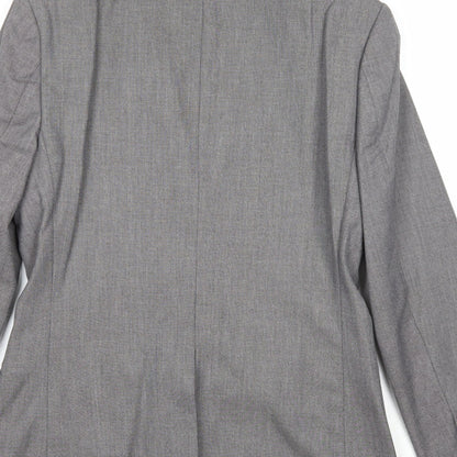 Mens UK Size 38 River Island Regular Grey Suit Jacket