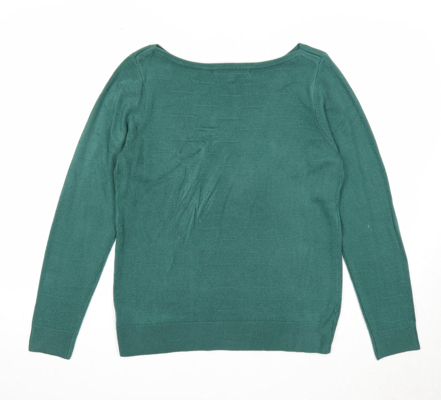 Womens UK Size M Vida Vi Green Pullover Jumper